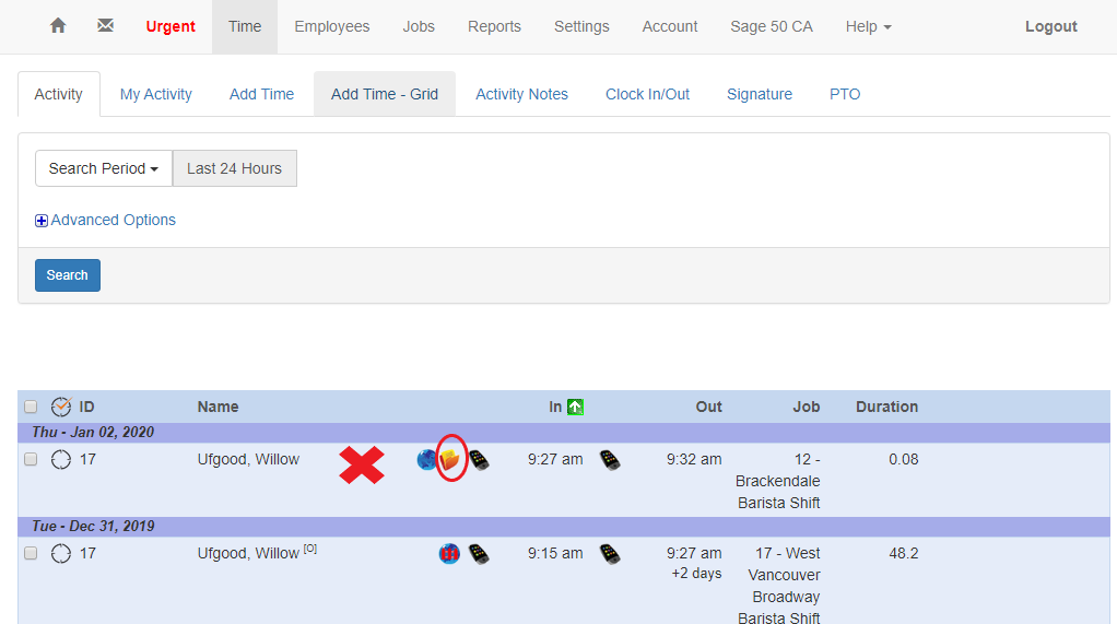 How to Use Clock in/out Reports VeriClock